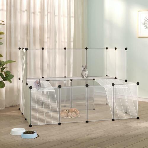 Lille dyrebur 143x107x93 cm PP og stål transparent