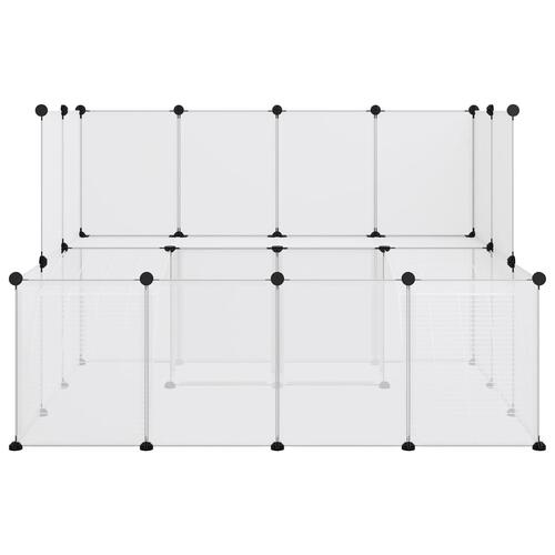 Lille dyrebur 143x107x93 cm PP og stål transparent