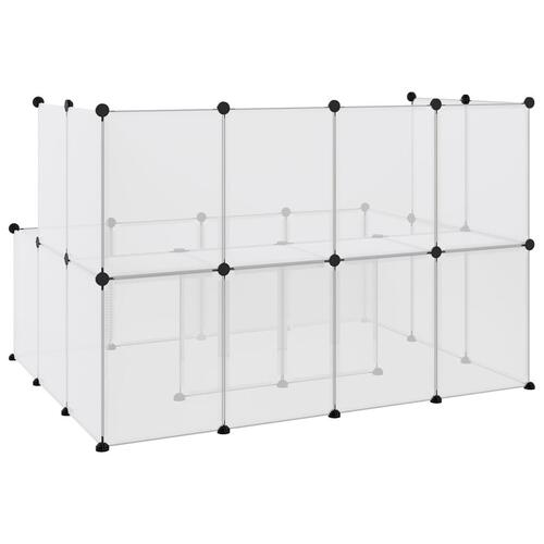 Lille dyrebur 143x107x93 cm PP og stål transparent