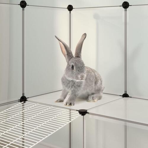 Lille dyrebur 143x107x93 cm PP og stål transparent