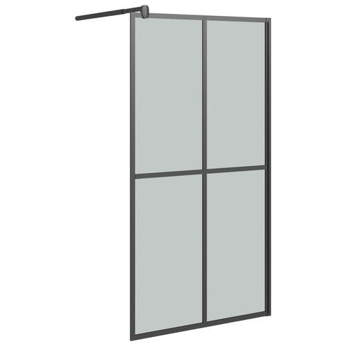 Brusevæg 118x190 cm mørk hærdet glas