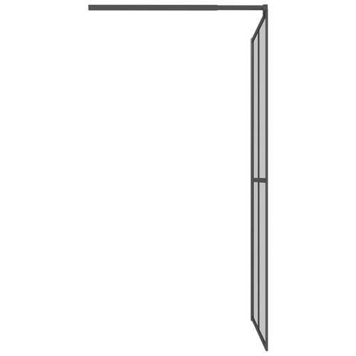 Brusevæg 118x190 cm mørk hærdet glas