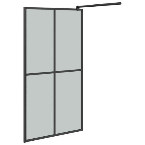 Brusevæg 118x190 cm mørk hærdet glas