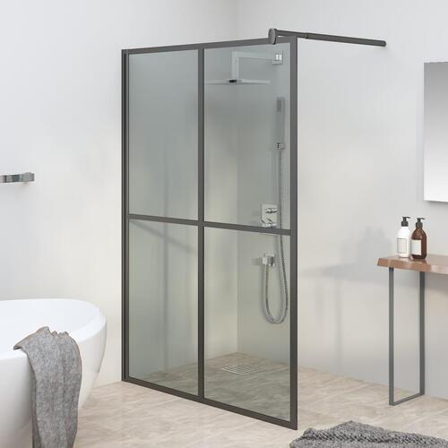 Brusevæg 140x195 cm mørk hærdet glas