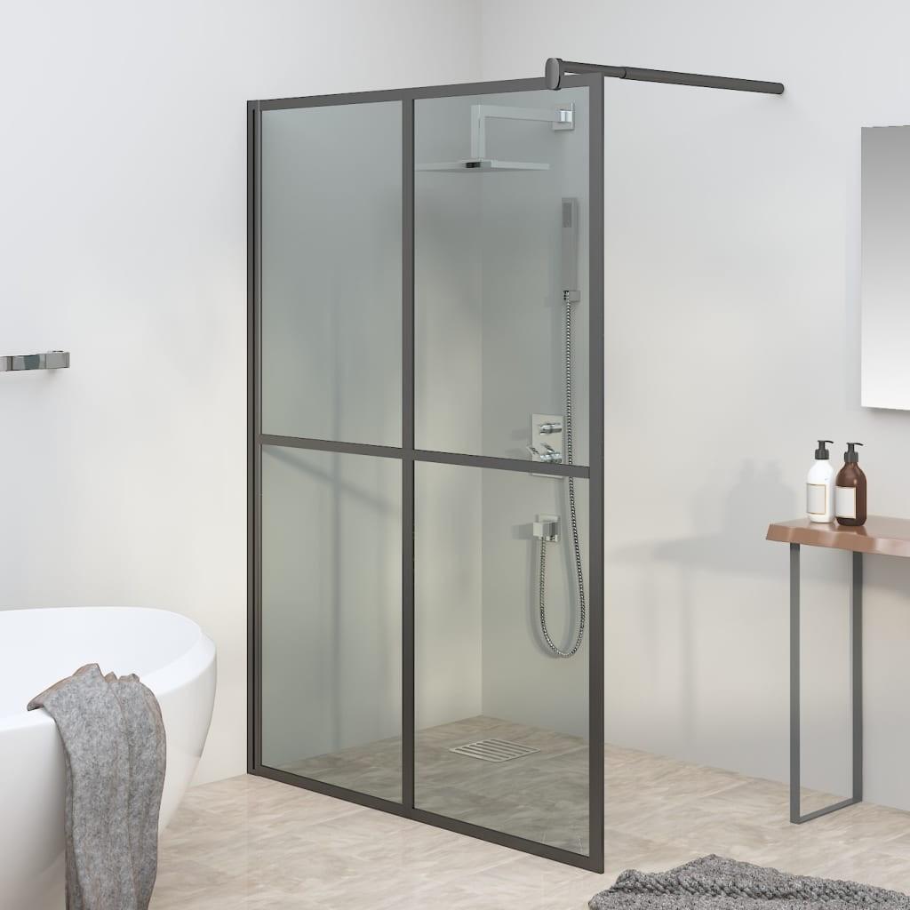 Brusevæg 140x195 cm mørk hærdet glas