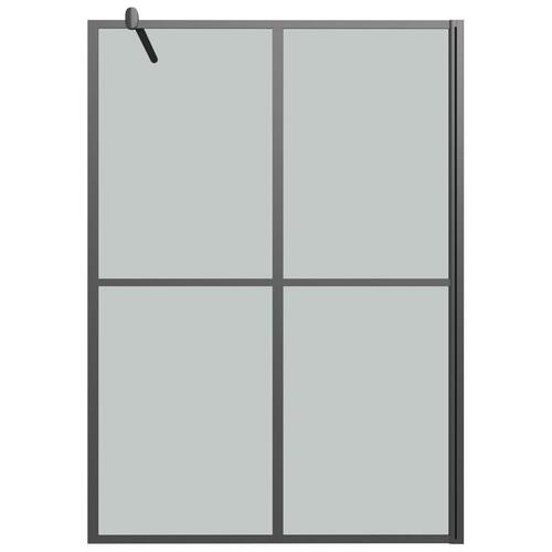 Brusevæg 140x195 cm mørk hærdet glas