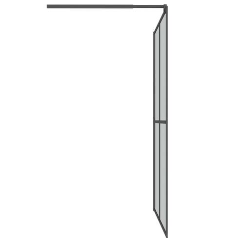 Brusevæg 140x195 cm mørk hærdet glas