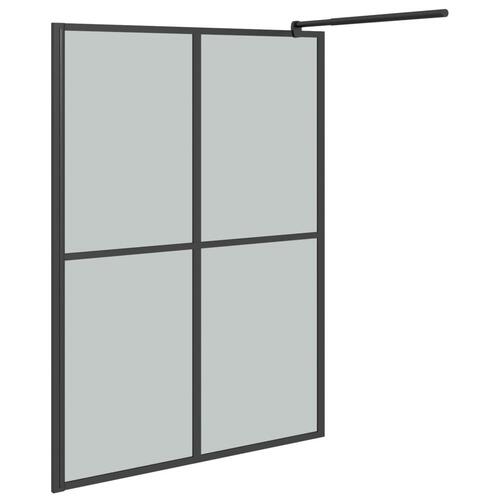 Brusevæg 140x195 cm mørk hærdet glas
