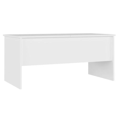 Sofabord 102x50,5x46,5 cm konstrueret træ hvid
