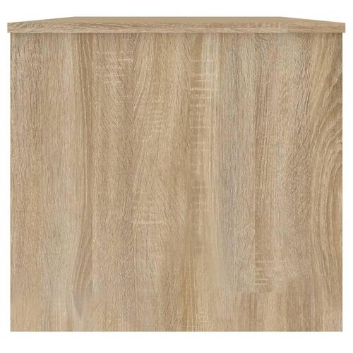 Sofabord 102x50,5x46,5 cm konstrueret træ sonoma-eg