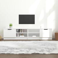 Tv-borde 2 stk. 80x35x36,5 cm konstrueret træ hvid
