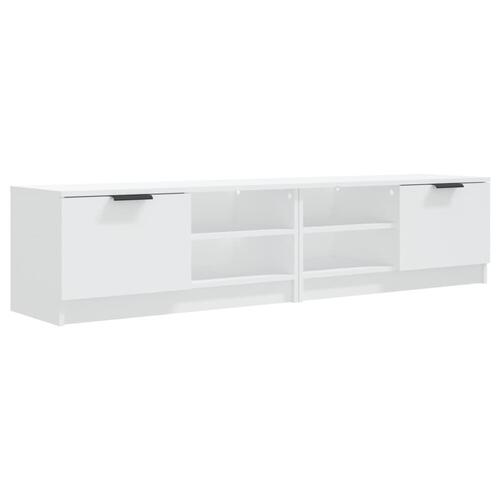 Tv-borde 2 stk. 80x35x36,5 cm konstrueret træ hvid
