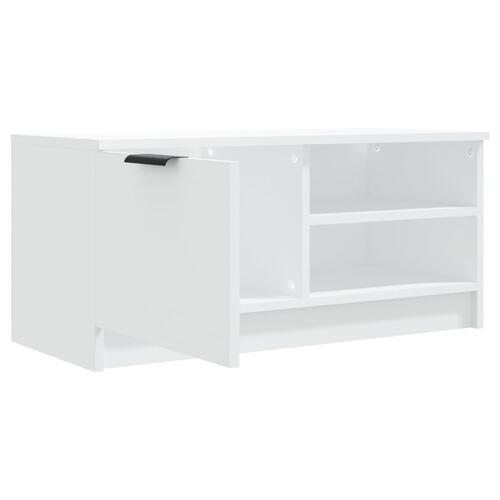 Tv-borde 2 stk. 80x35x36,5 cm konstrueret træ hvid