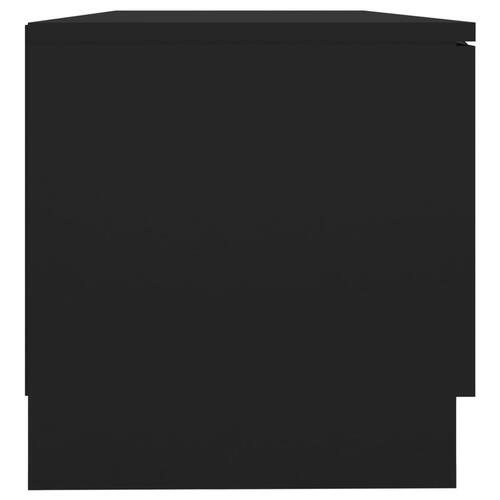 Tv-borde 2 stk. 80x35x36,5 cm konstrueret træ sort