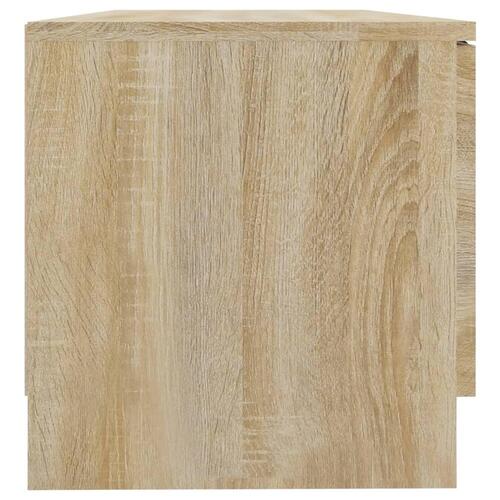 Tv-borde 2 stk. 80x35x36,5 cm konstrueret træ sonoma-eg
