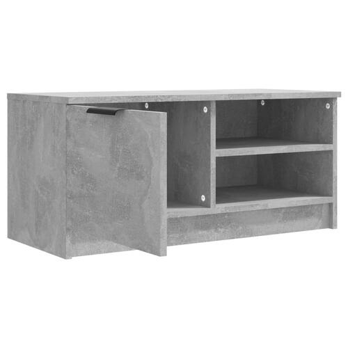 Tv-borde 2 stk. 80x35x36,5 cm konstrueret træ betongrå