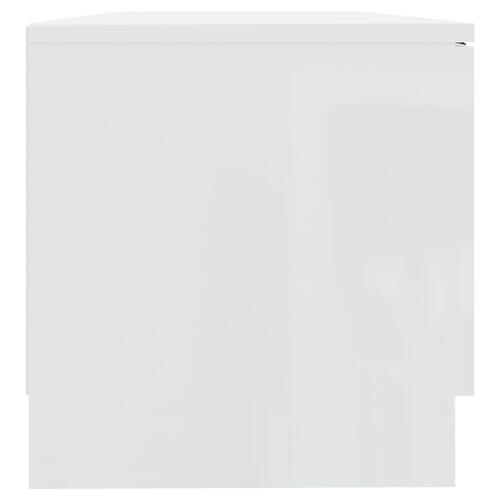 Tv-borde 2 stk. 80x35x36,5 cm konstrueret træ hvid højglans