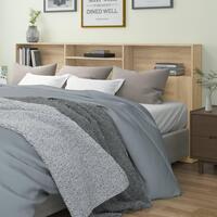 Sengegavl med opbevaring 220x19x103,5 cm sonoma-eg