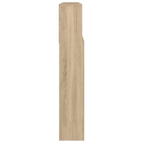 Sengegavl med opbevaring 220x19x103,5 cm sonoma-eg
