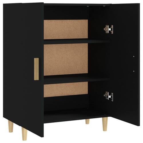 Skænk 70x34x90 cm konstrueret træ sort