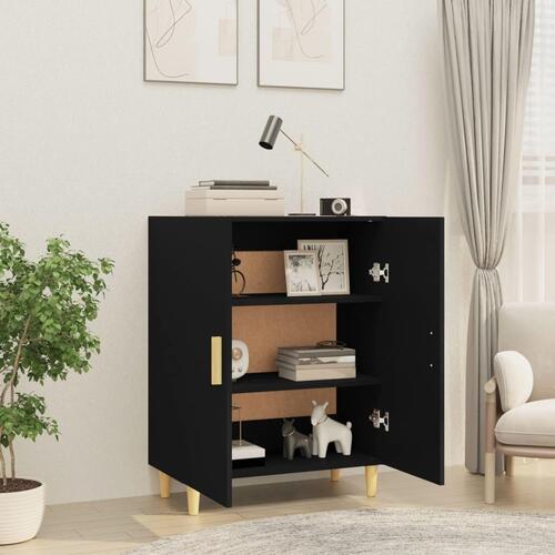 Skænk 70x34x90 cm konstrueret træ sort
