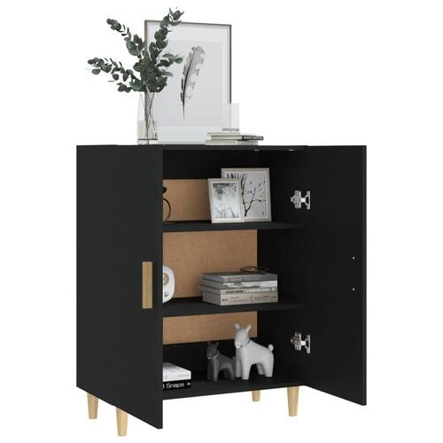 Skænk 70x34x90 cm konstrueret træ sort