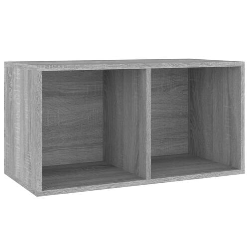 Lp-reol 71x34x36 cm konstrueret træ grå sonoma-eg