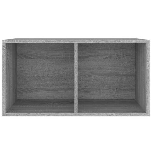 Lp-reol 71x34x36 cm konstrueret træ grå sonoma-eg