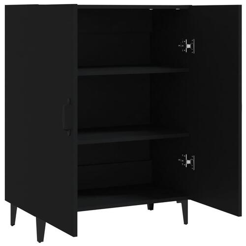 Skænk 70x34x90 cm konstrueret træ sort