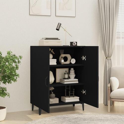 Skænk 70x34x90 cm konstrueret træ sort
