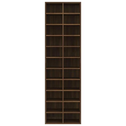 Skoreol 54x34x183 cm konstrueret træ brun egetræsfarve