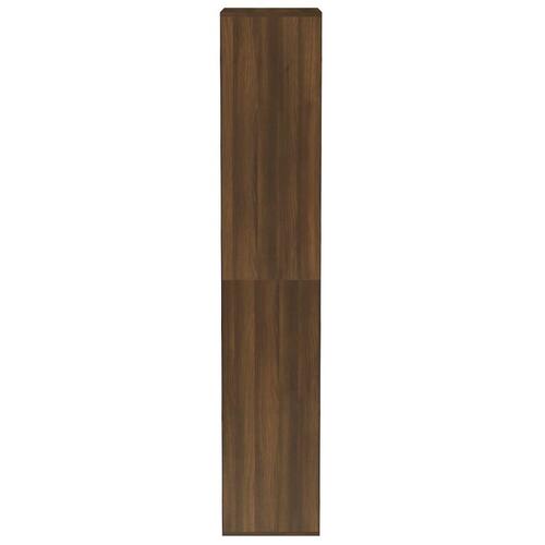 Skoreol 54x34x183 cm konstrueret træ brun egetræsfarve