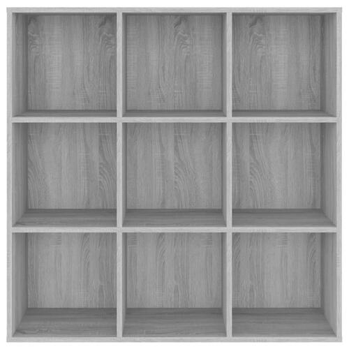 Bogreol 98x29x97,5 cm grå sonoma-eg