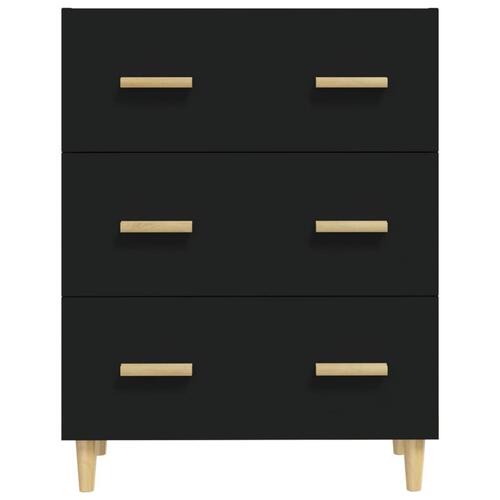 Skænk 70x34x90 cm konstrueret træ sort