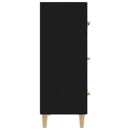 Skænk 70x34x90 cm konstrueret træ sort