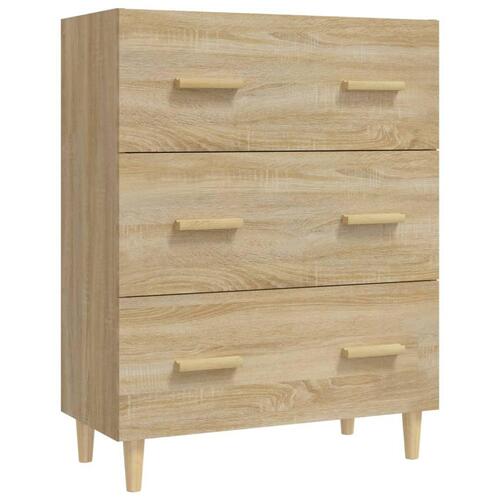 Skænk 70x34x90 cm konstrueret træ sonoma-eg