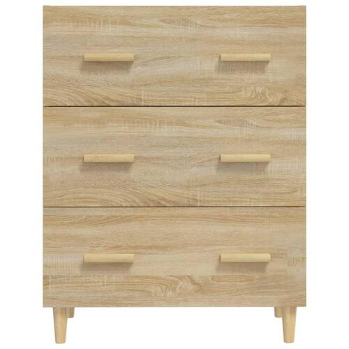 Skænk 70x34x90 cm konstrueret træ sonoma-eg