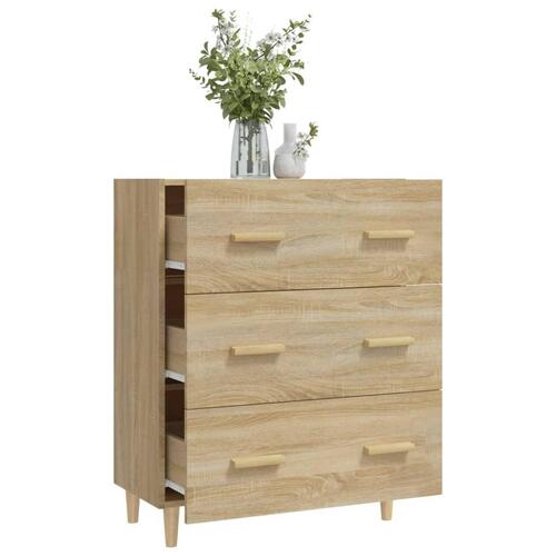 Skænk 70x34x90 cm konstrueret træ sonoma-eg