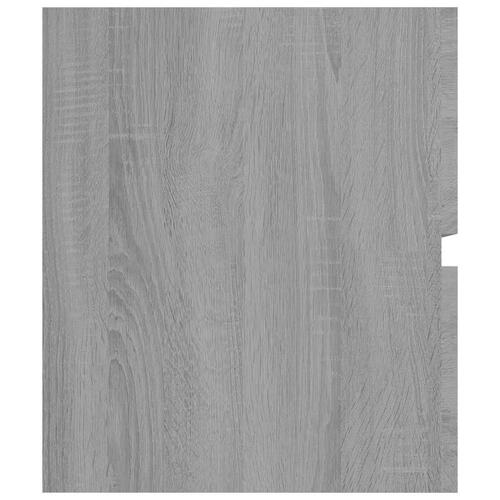 Badeværelsesskab 90x38,5x45 cm konstrueret træ grå sonoma-eg