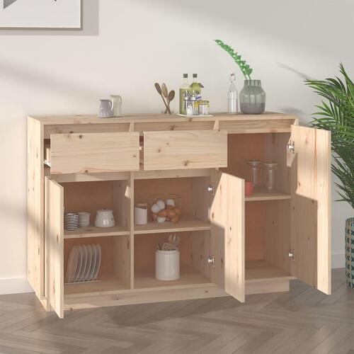 Skænk 110x34x75 cm massivt fyrretræ