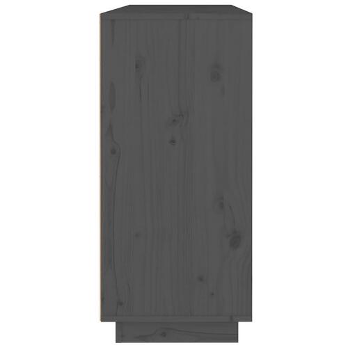 Skænk 110x34x75 cm massivt fyrretræ grå