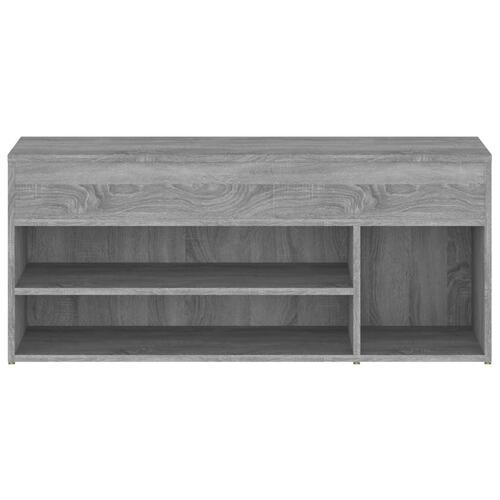 Skoreol 105x30x45 cm konstrueret træ grå sonoma-eg