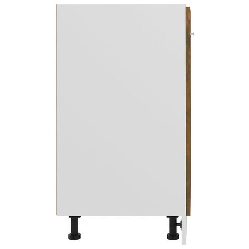 Skab 60x46x81,5 cm konstrueret træ røget egetræ