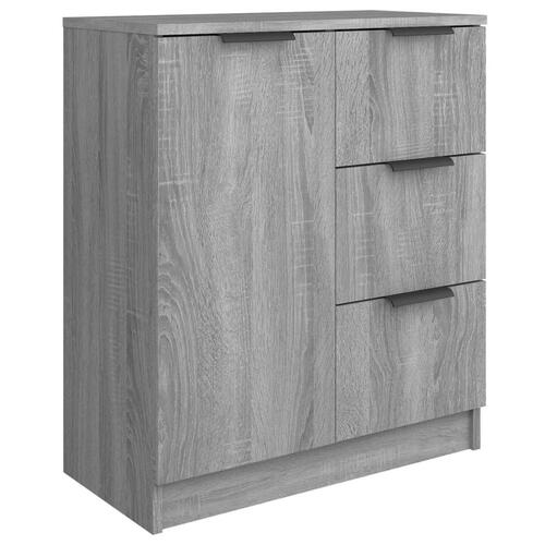 Skænk 60x30x70 cm konstrueret træ grå sonoma-eg