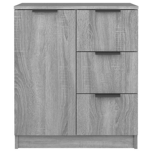 Skænk 60x30x70 cm konstrueret træ grå sonoma-eg