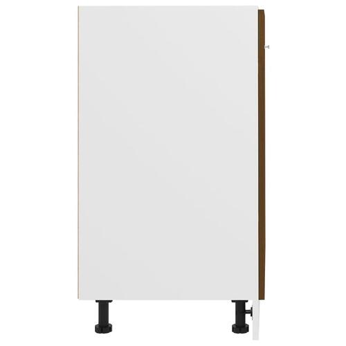Skab 60x46x81,5 cm konstrueret træ brun egetræsfarve