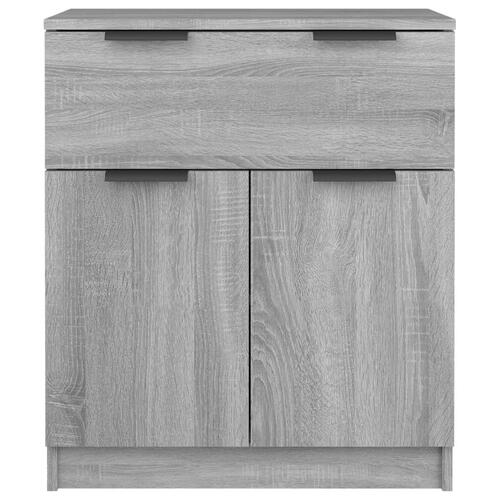 Skænk 60x30x70 cm konstrueret træ grå sonoma-eg