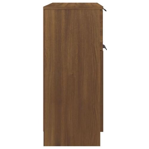Skænk 60x30x70 cm konstrueret træ brun egetræsfarve