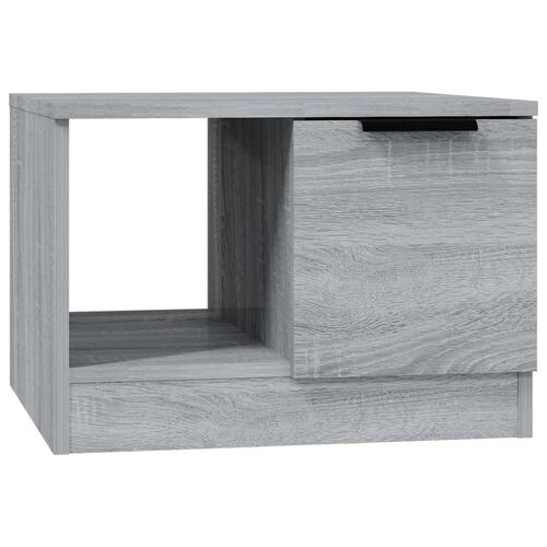Sofabord 50x50x36 cm konstrueret træ grå sonoma-eg