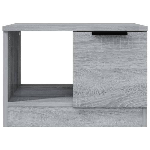 Sofabord 50x50x36 cm konstrueret træ grå sonoma-eg